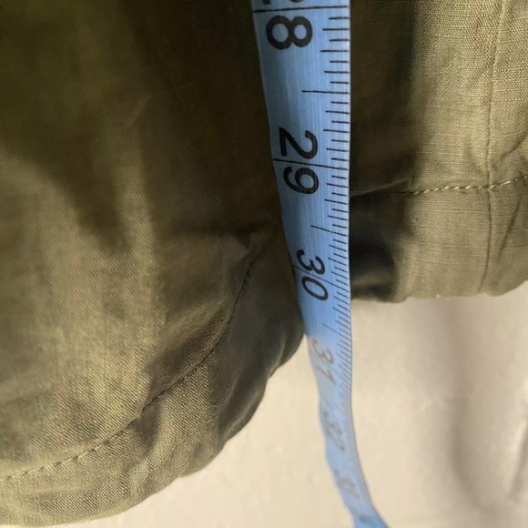 Levi's Jacket Women Size XS Military Utility Hooded Full Zip Epaulets Green - Picture 13 of 15